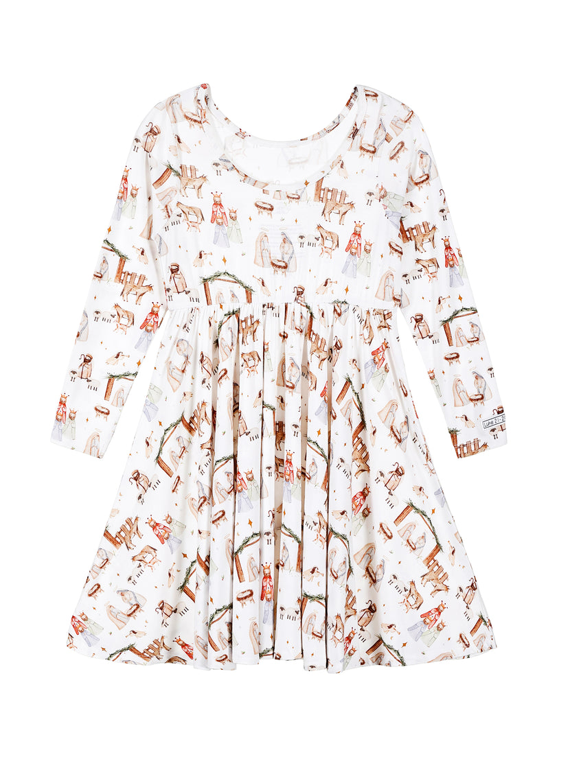 The First Noel Twirl Dress Bamboo
