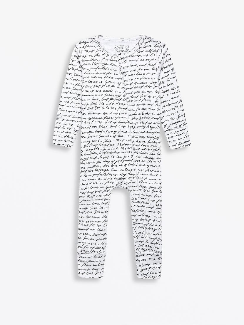Love One Another Footless Onesie Cotton