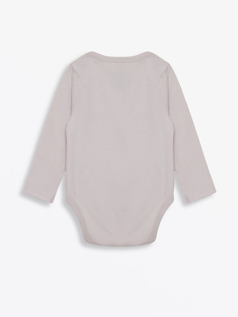 Baby Orchid Prayer Pocket Bodysuit | Long Sleeve