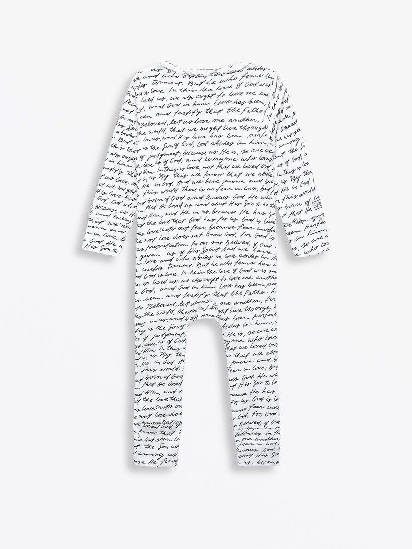 Love One Another Footless Onesie Cotton