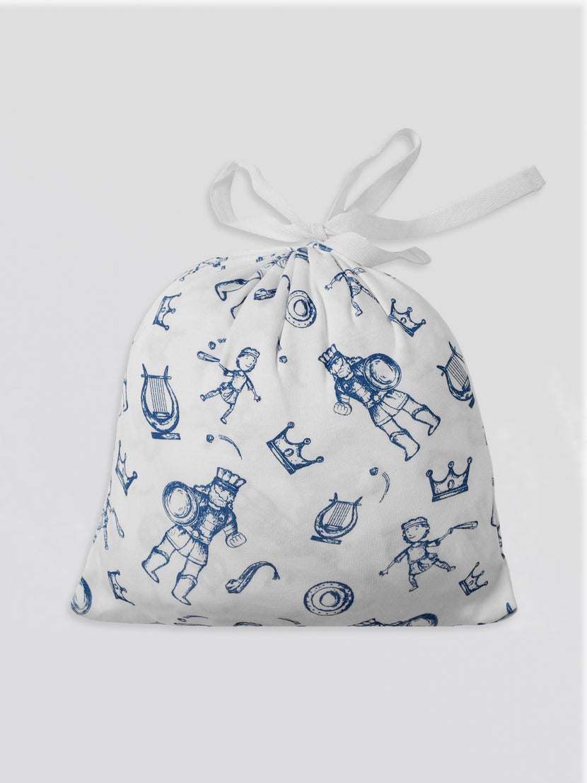 David & Goliath Blue Bedsheet Cotton
