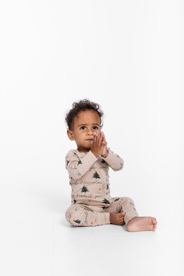 Glory to God Christmas PJ Footless Onesie Bamboo