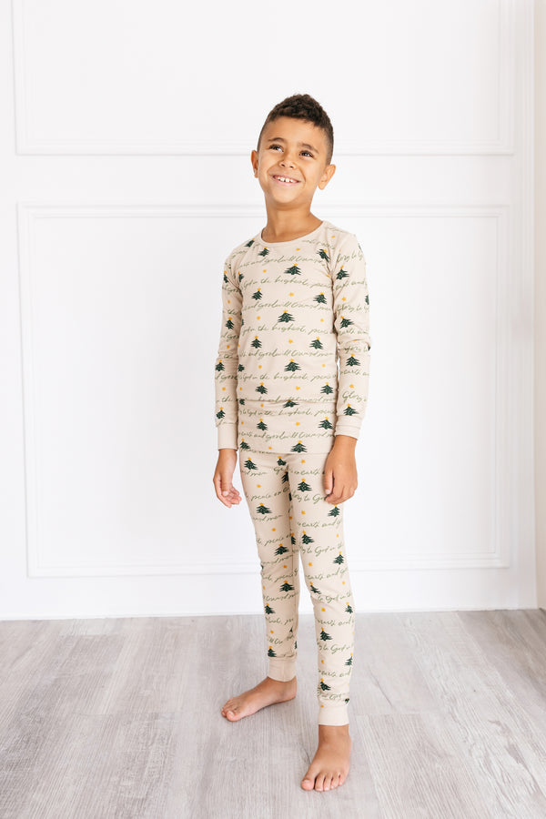 Glory to God Christmas PJ Long Sleeve Set Bamboo