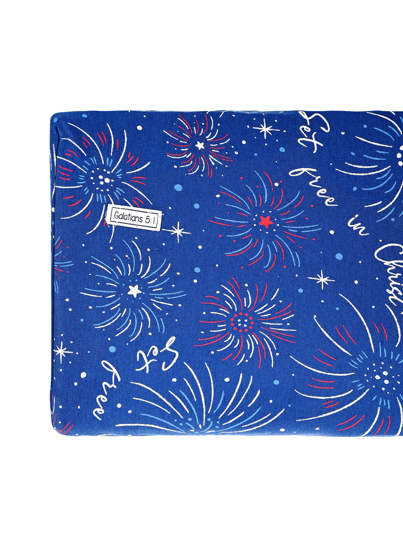 Set Free in Christ Bedsheet Cotton