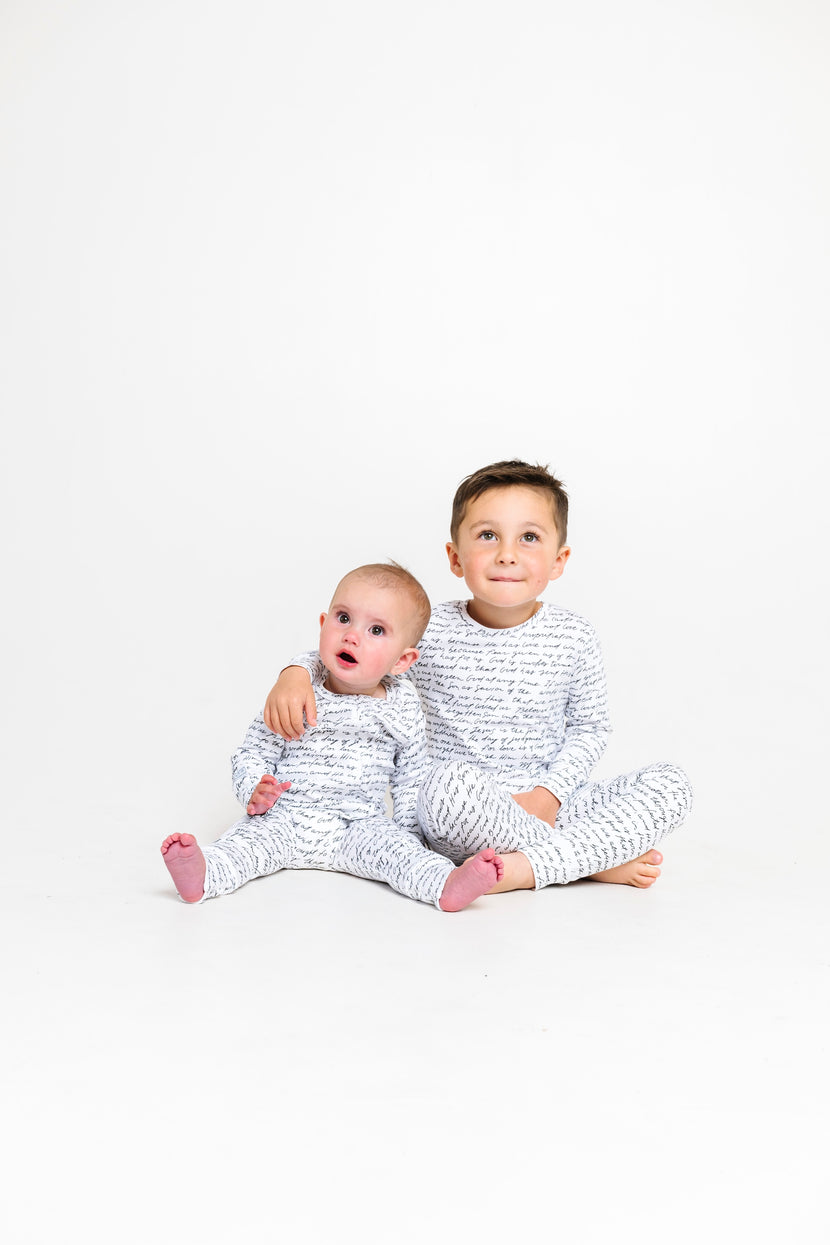 Love One Another Footless Onesie Cotton
