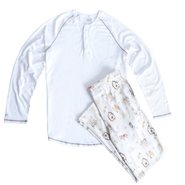 Away in a Manger Christmas Men's PJ Set