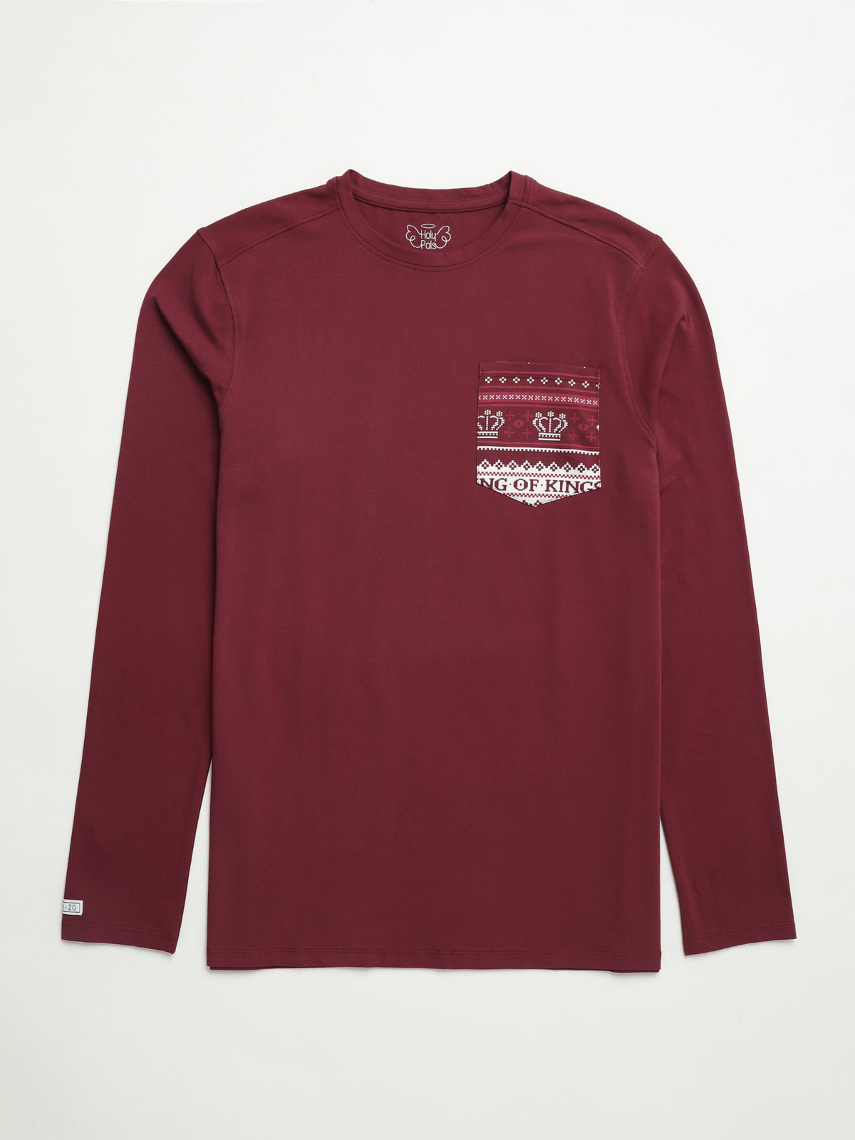 King of Kings Ruby Red Mens PJ Set Cotton