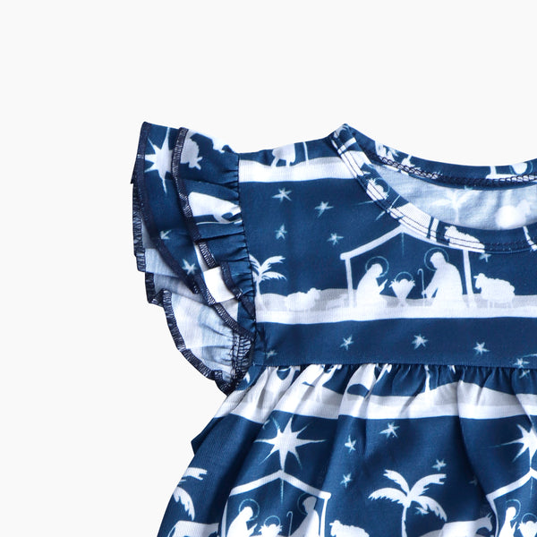 Starry Night Christmas PJ Girls Nightgown