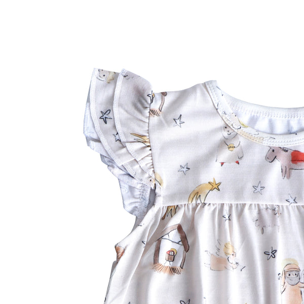 Away in a Manger Christmas PJ Girls Nightgown