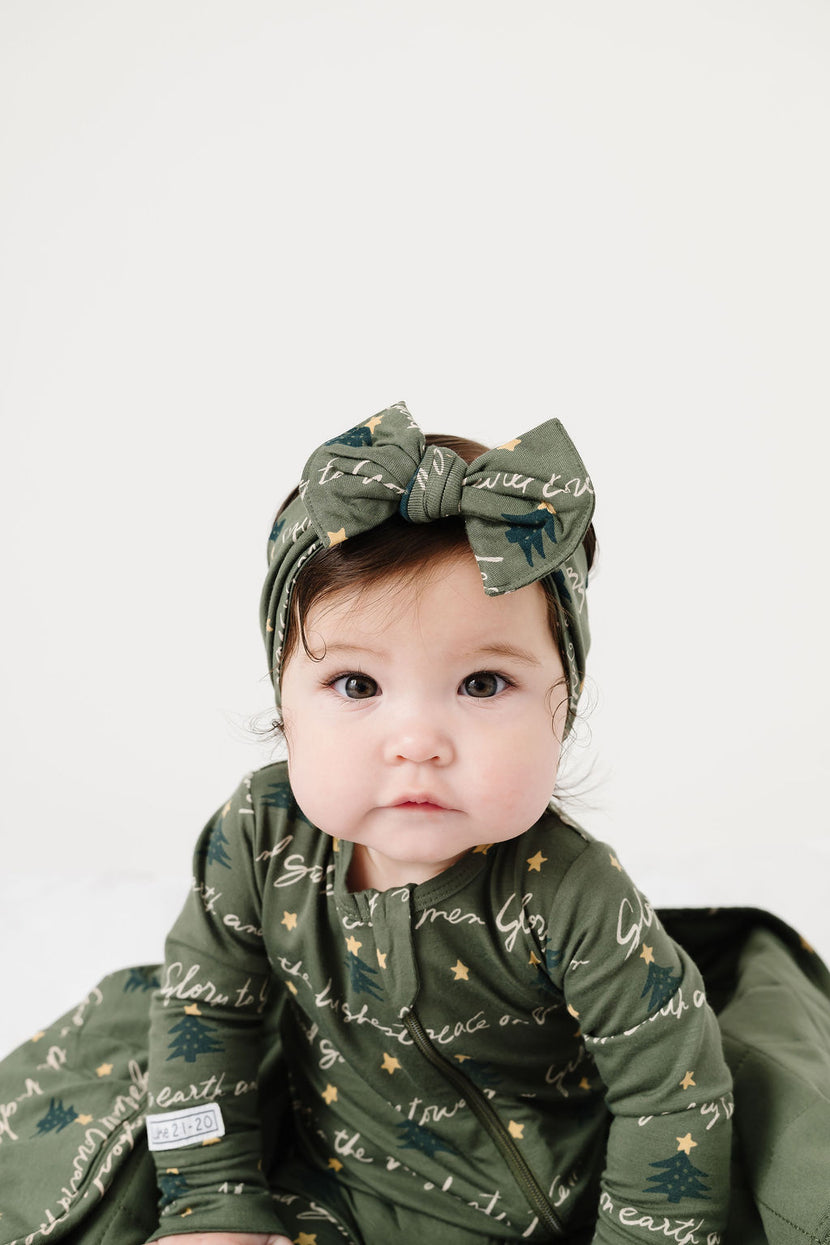 Glory to God Olive Headband Bamboo
