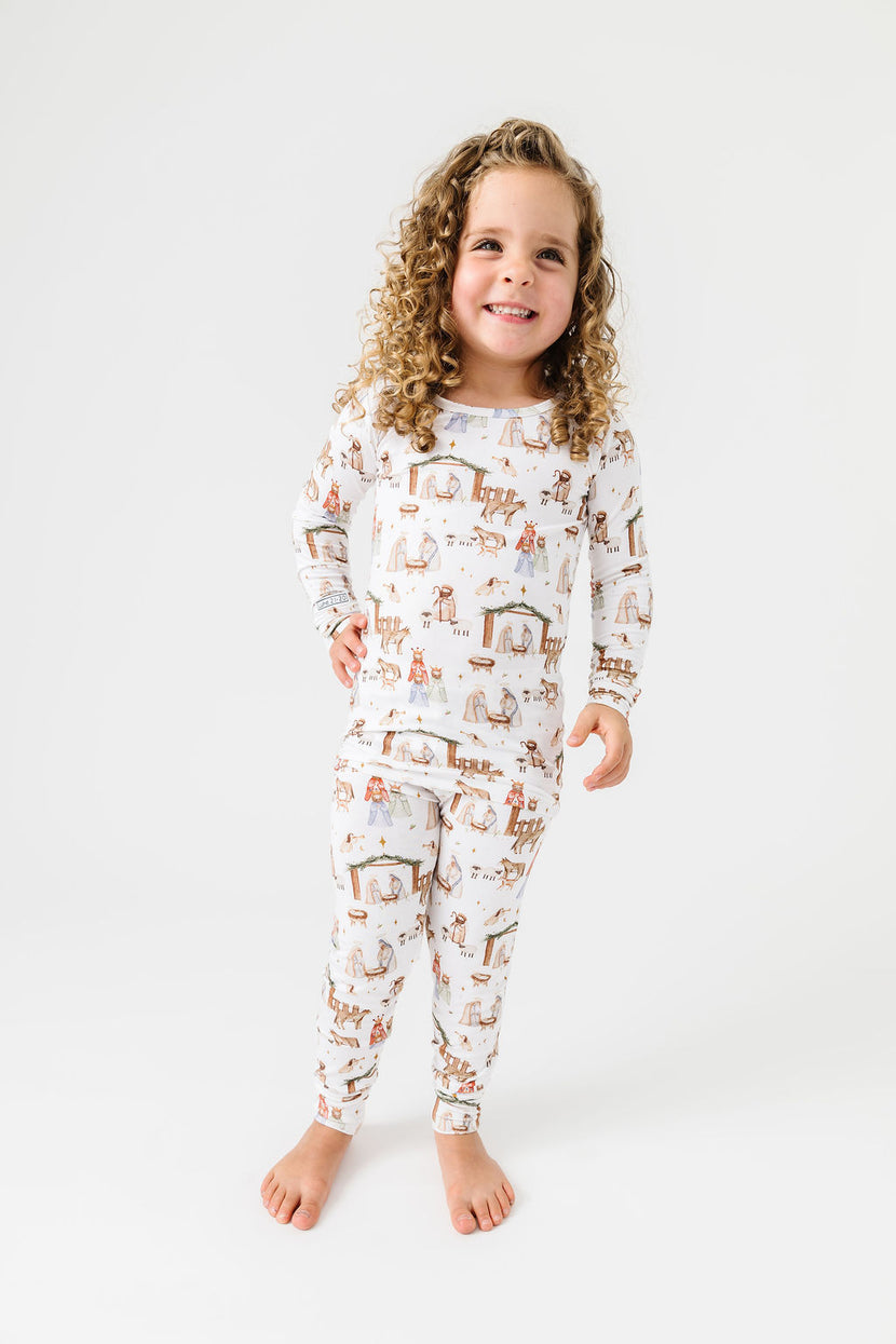 The First Noel PJ Long Sleeve Set Bamboo