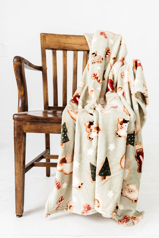 Gingerbread Jesus Plush Blanket