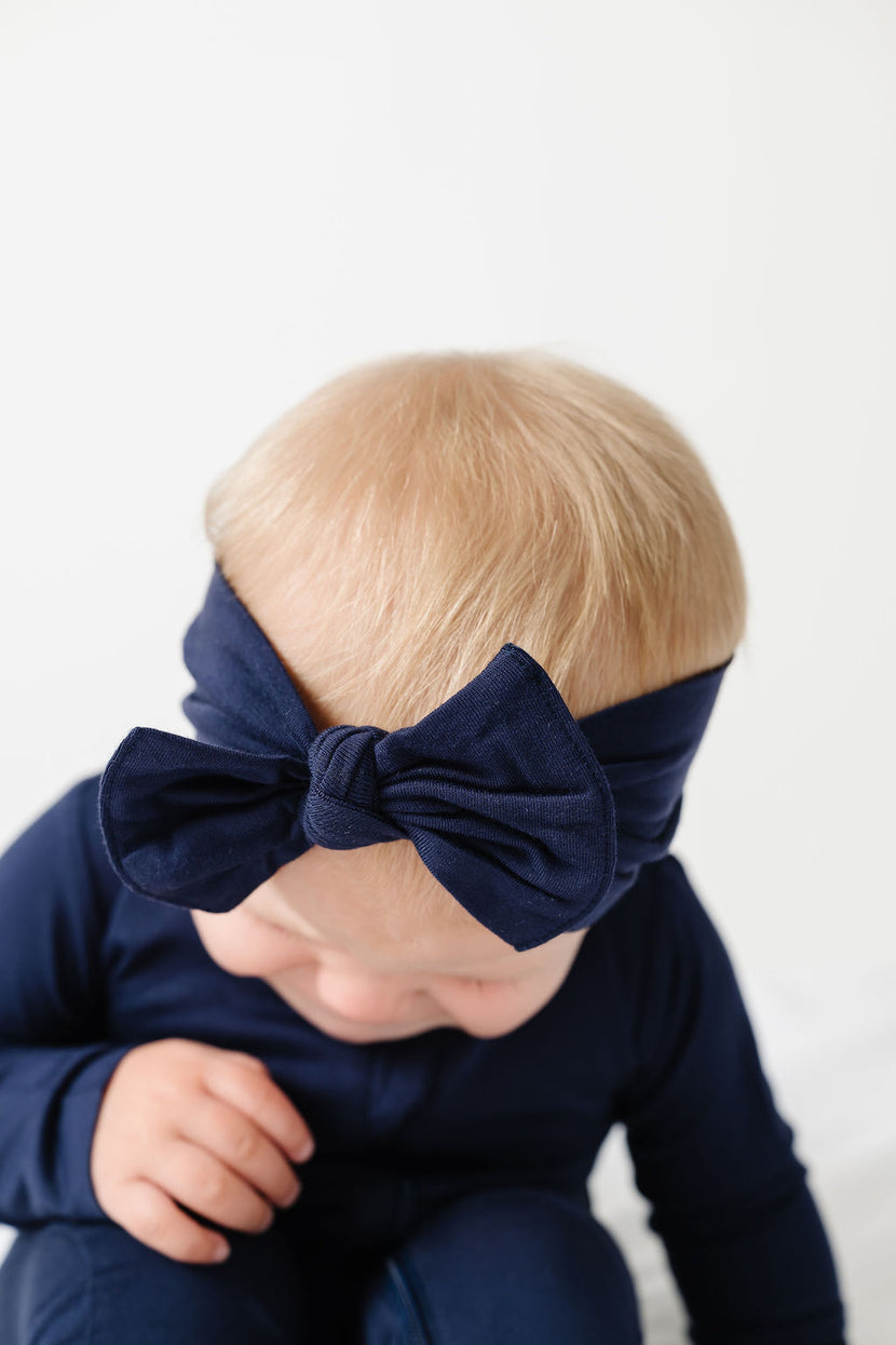 The Lord is My Strength Navy Headband Bamboo