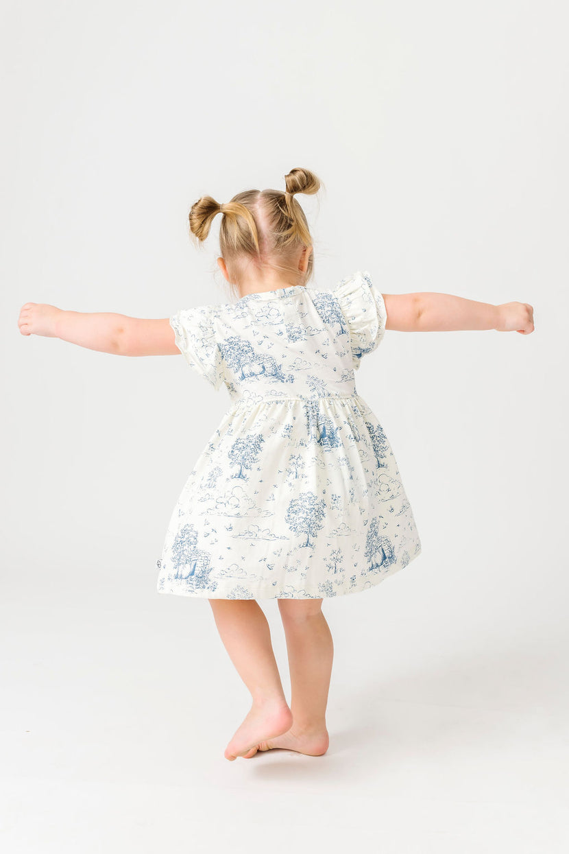The Empty Tomb Short Sleeve Twirl Dress Bodysuit Cotton