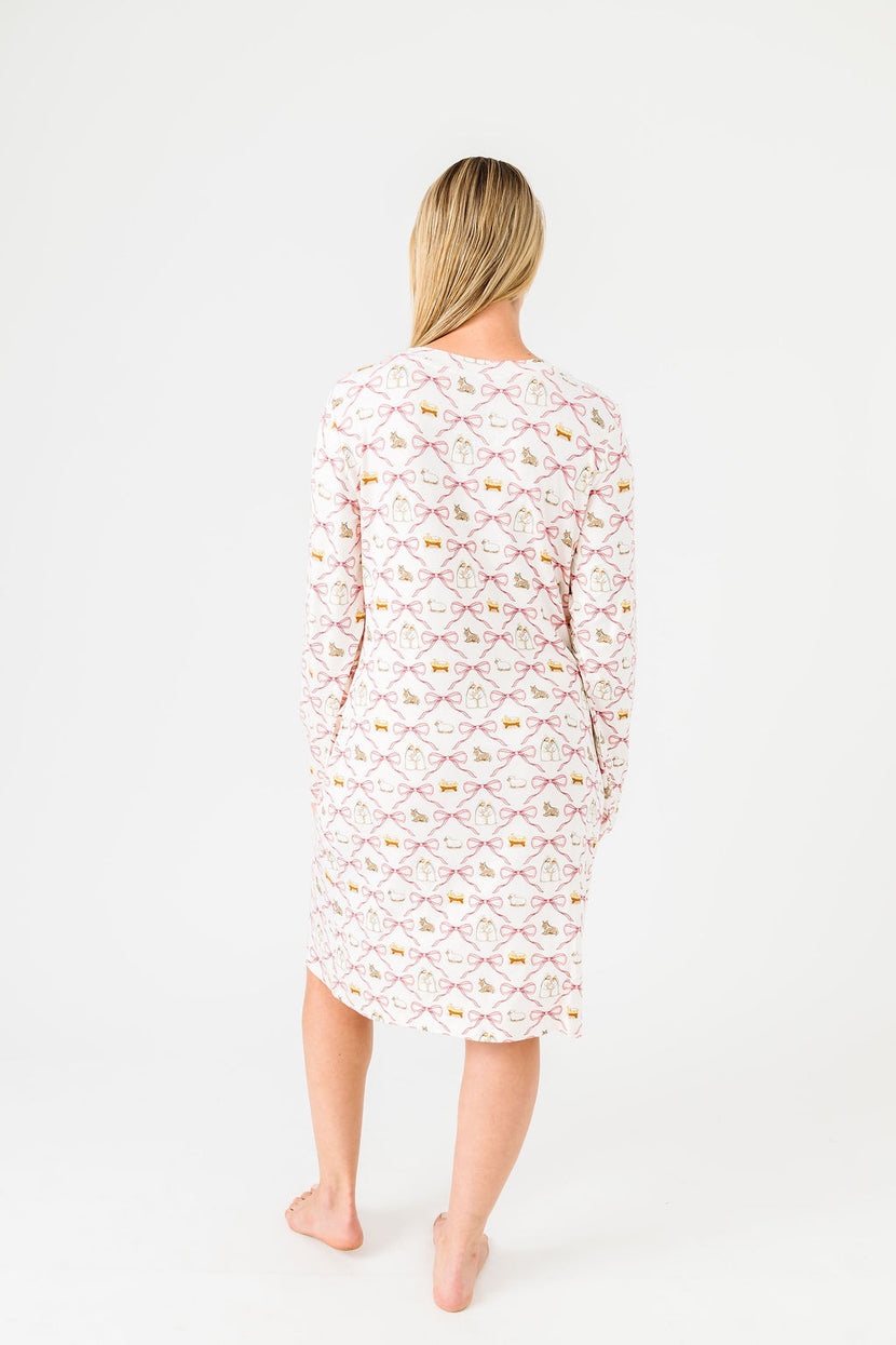 Let Us Adore Him PJ Womens Nightgown Bamboo