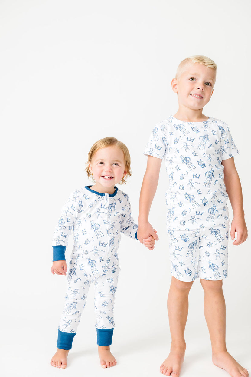 David & Goliath Blue PJ Footless Onesie Cotton