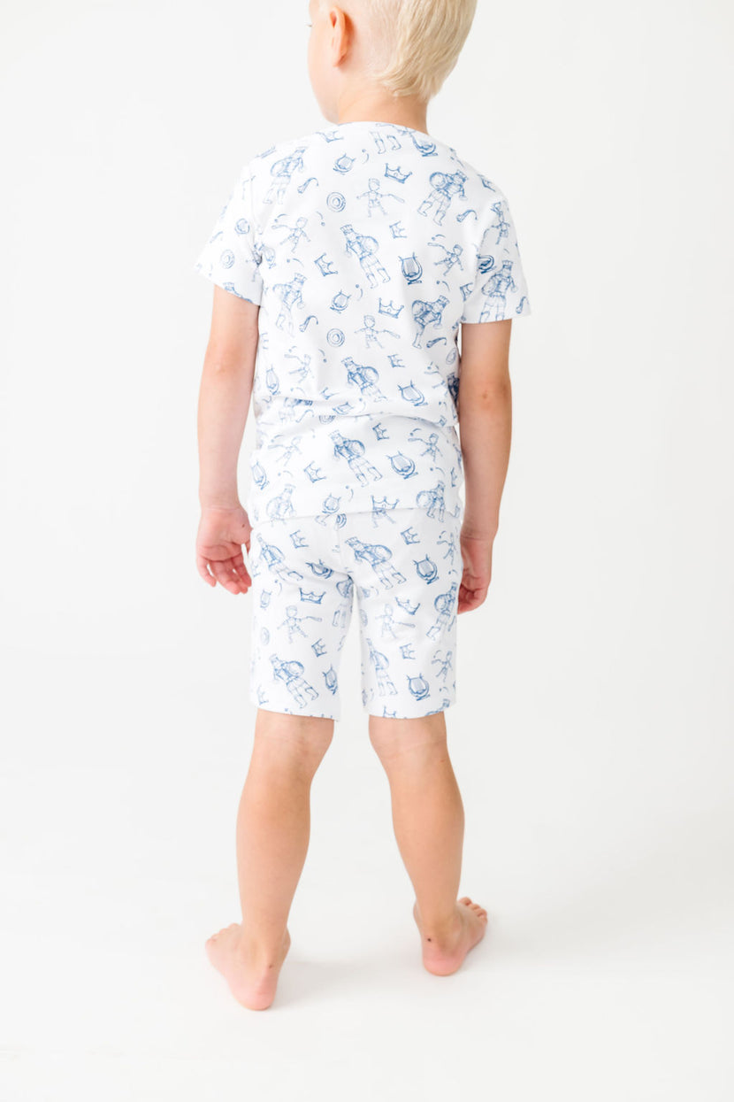 David & Goliath Blue PJ Shorts Set Cotton
