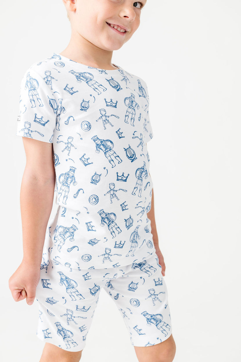 David & Goliath Blue PJ Shorts Set Cotton