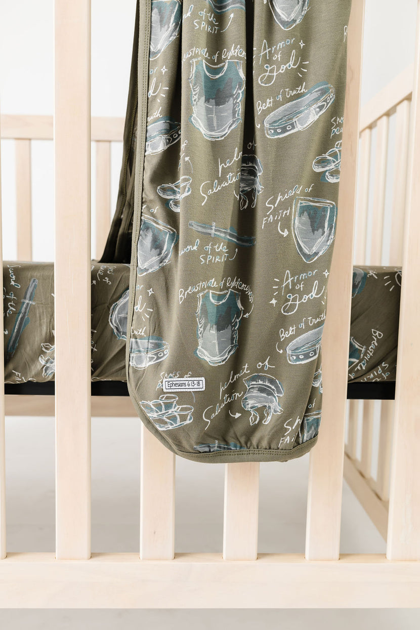 Armor of God Green Bedsheet Bamboo