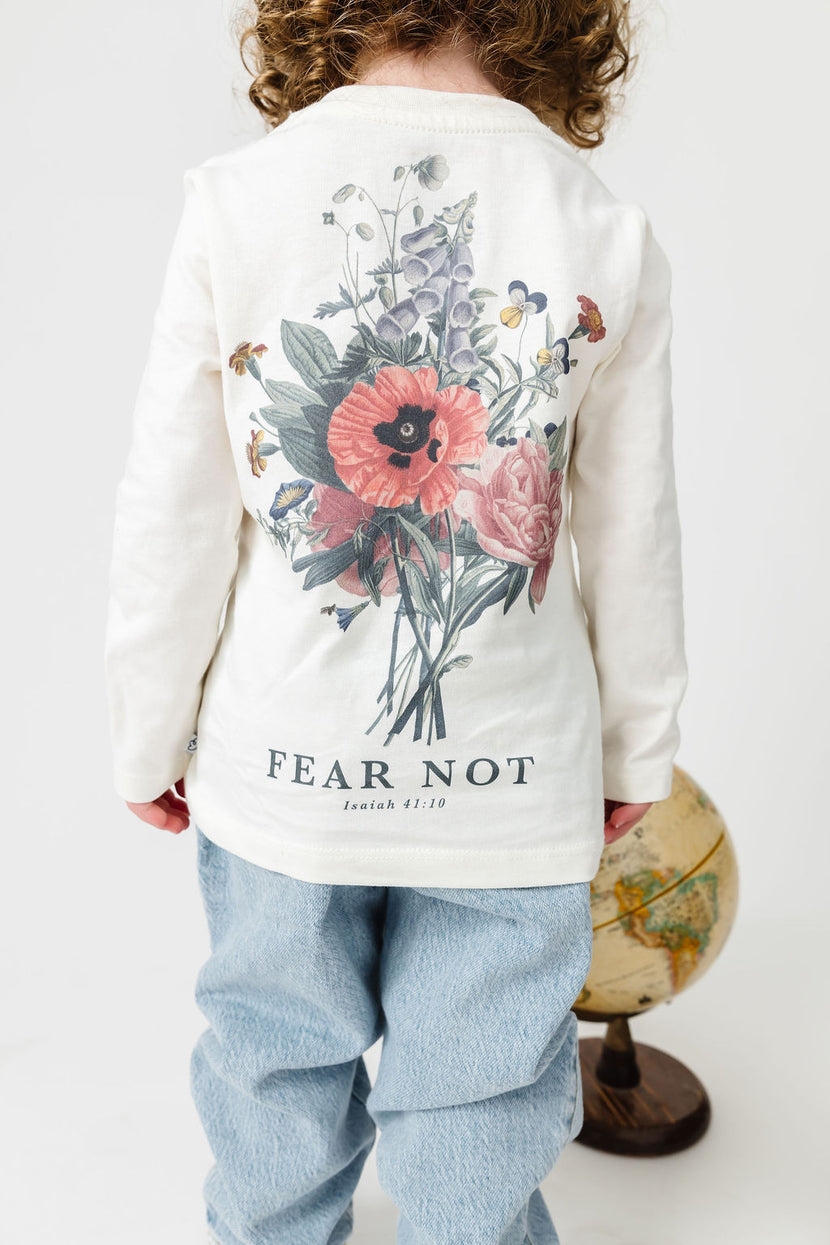 Baby Fear Not Floral T-Shirt Cotton | Long Sleeve