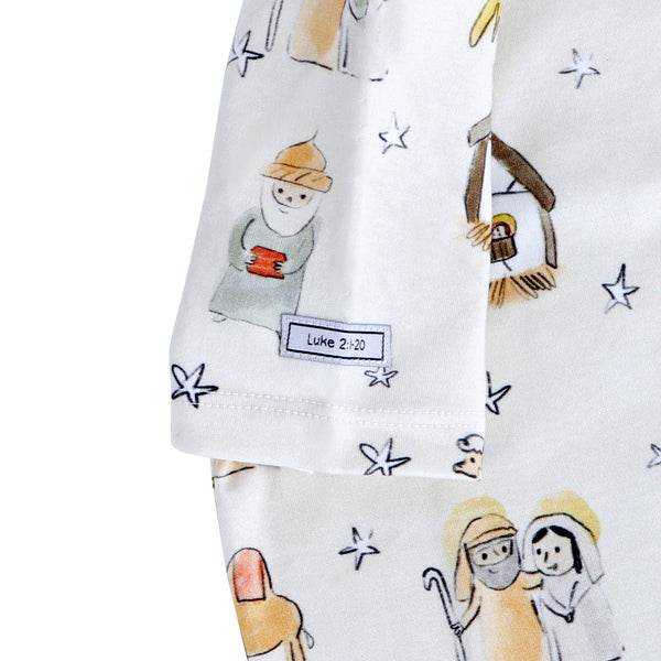 Away in a Manger Christmas PJ Shorts Set