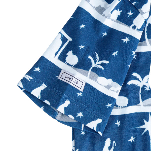 Starry Night Christmas PJ Shorts Set