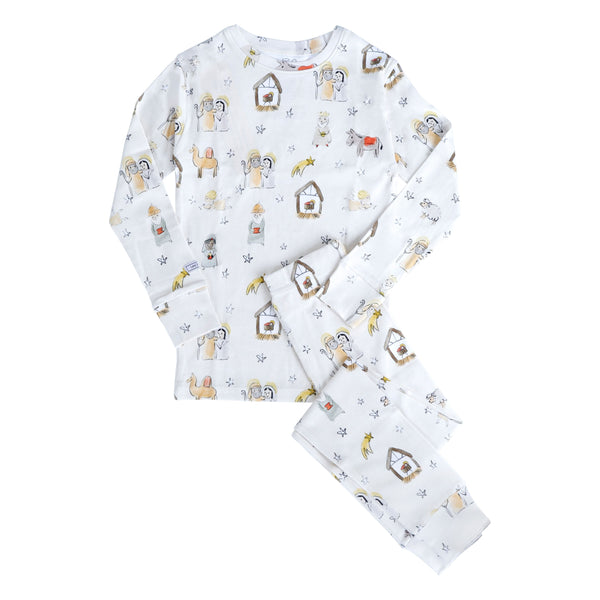 Away in a Manger Christmas PJ Long Sleeve Set