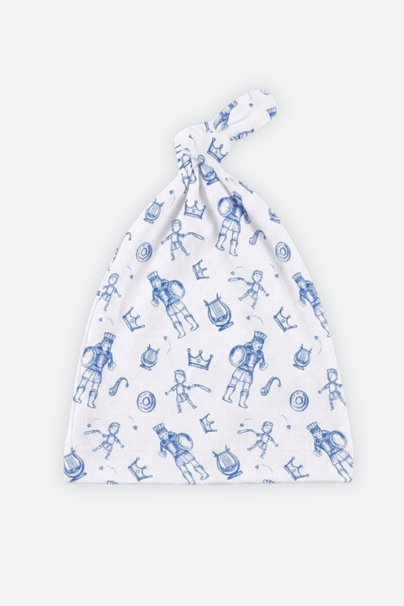 David & Goliath Blue Knotted Hat Cotton