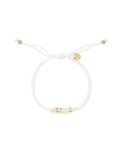 Jesus White String Bracelet
