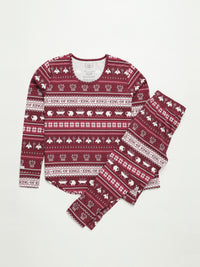 King of Kings Ruby Red Womens Jogger PJ Set Cotton