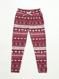 King of Kings Ruby Red Womens Jogger PJ Set Cotton