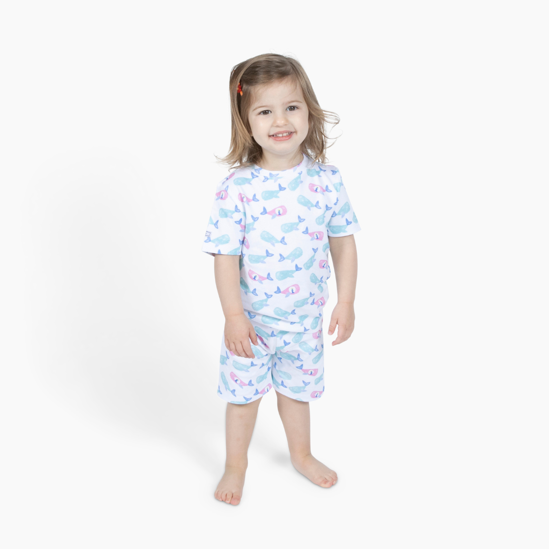 Jonah Teal PJ Shorts Set Cotton