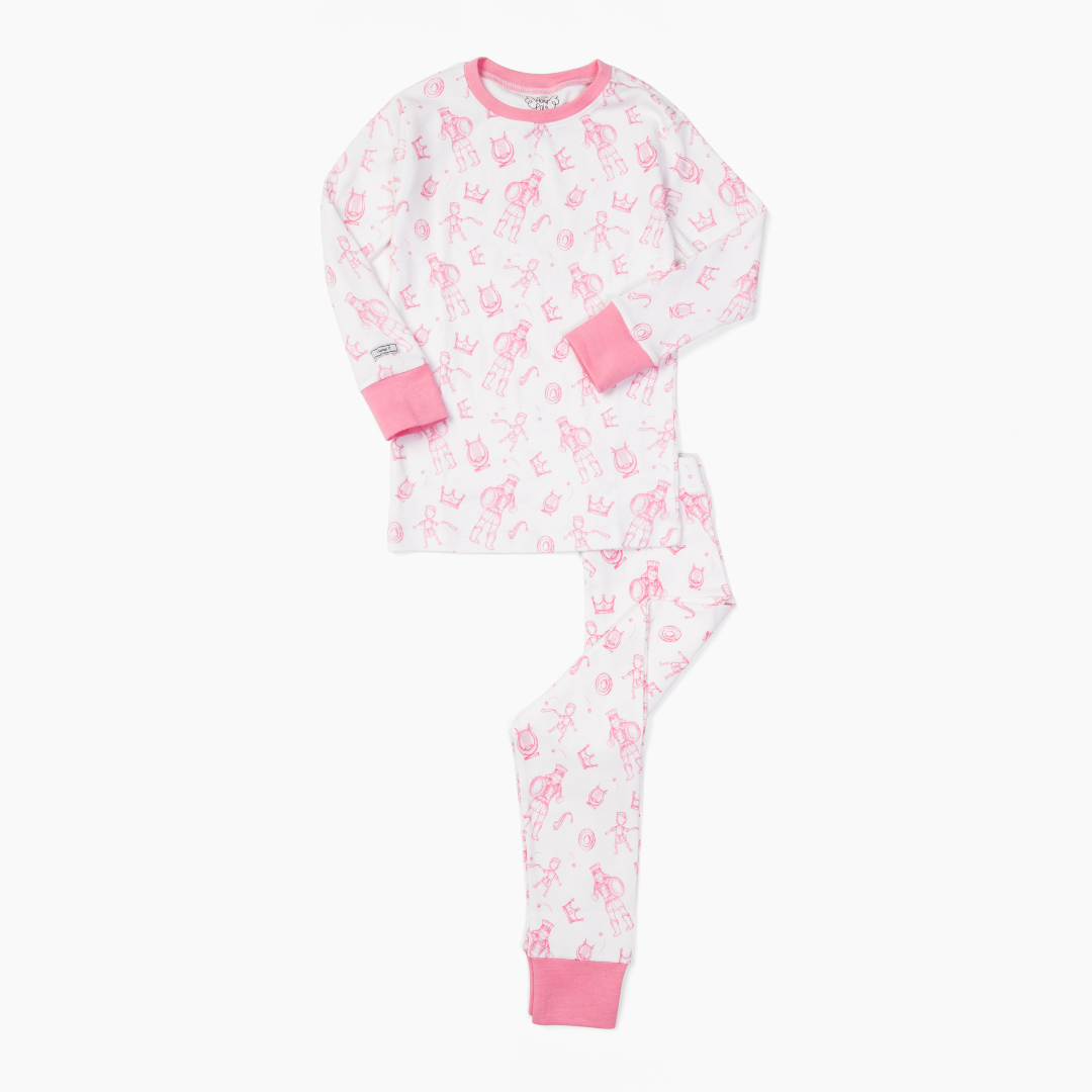 David & Goliath Pink PJ Long Sleeve Set