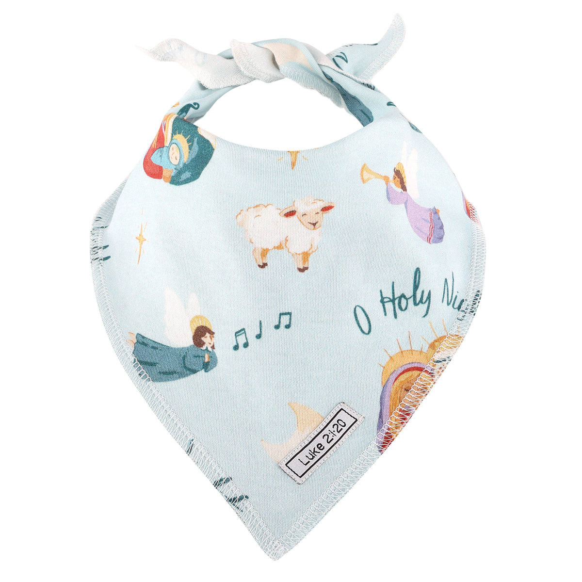 O Holy Night Blue Pet Bandana Cotton