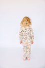 All Things Are Possible PJ Long Sleeve Set Ribbed Cotton-Bamboo Blend