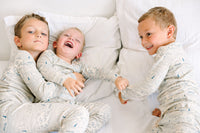 Walking on Water PJ Long Sleeve Set Ribbed Cotton/Bamboo Blend