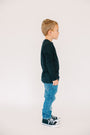 Kids Black Prayer Pocket T-Shirt | Long Sleeve