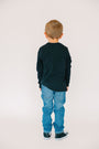 Kids Black Prayer Pocket T-Shirt | Long Sleeve