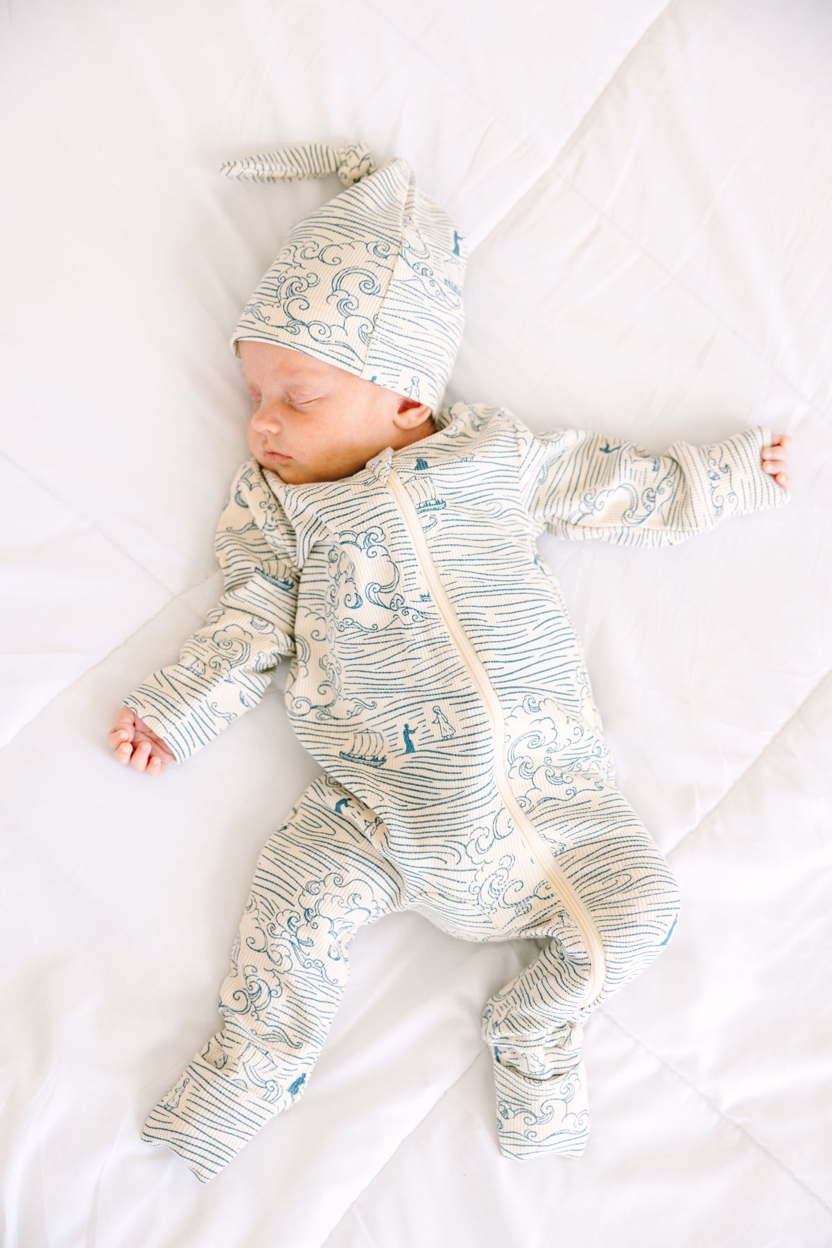 Walking on Water Hat Ribbed Cotton/Bamboo Blend