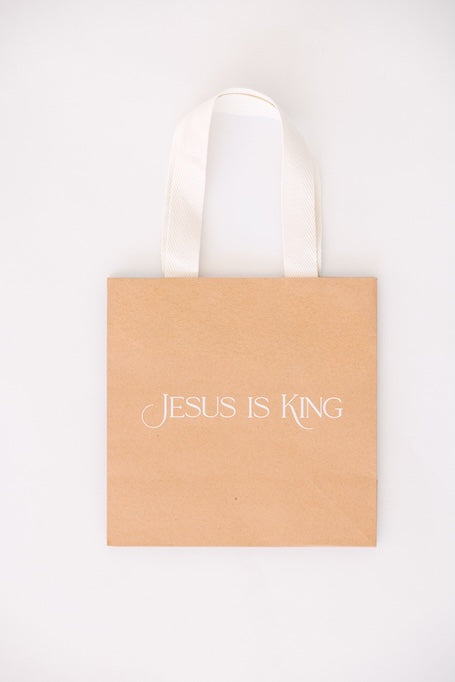 Jesus is King Kraft Gift Bag