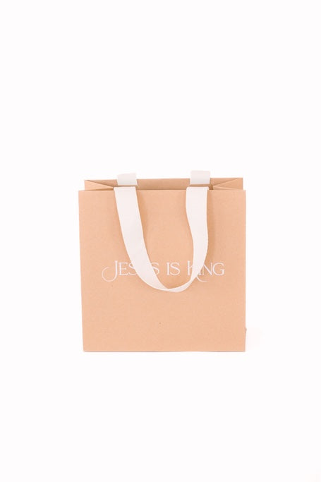 Jesus is King Kraft Gift Bag