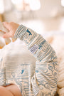 Walking on Water PJ Footless Onesie Ribbed Cotton-Bamboo Blend