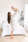 Walking on Water Womens Nightgown PJ Ribbed Cotton-Bamboo Blend
