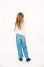 Kids White Prayer Pocket T-Shirt | Long Sleeve