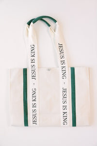 Jesus is King Christmas Tote