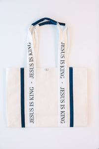 Jesus is King Christmas Tote