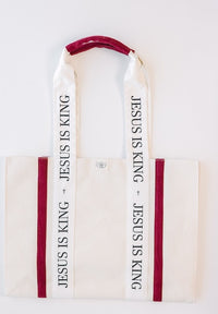 Jesus is King Christmas Tote