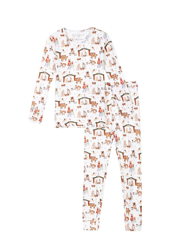 The First Noel PJ Long Sleeve Set Bamboo