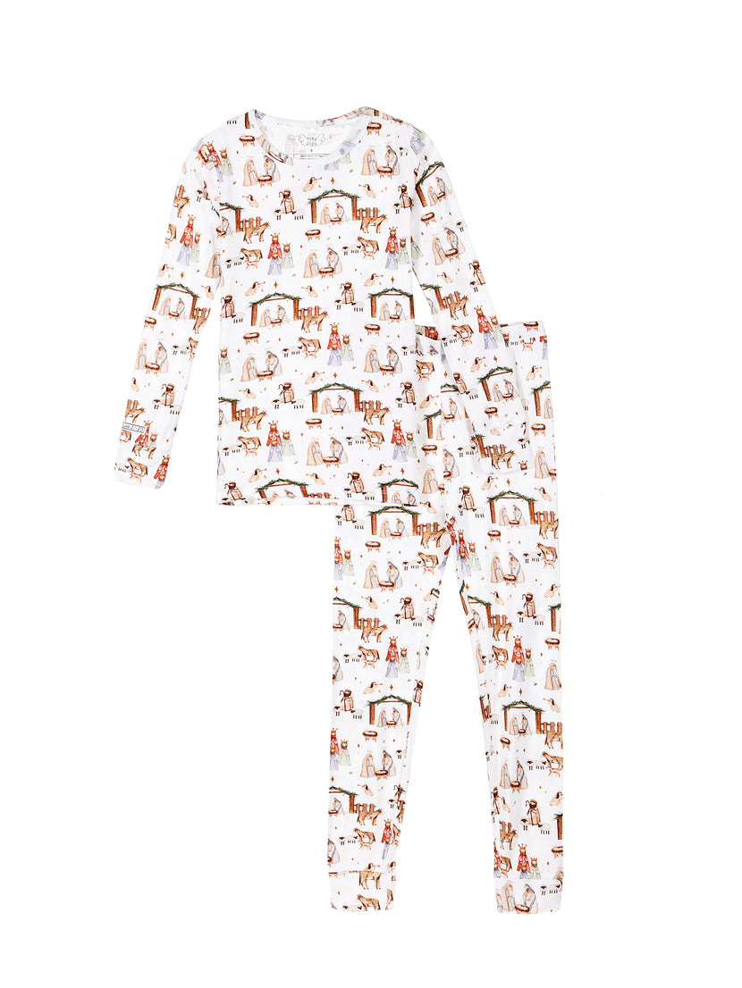The First Noel PJ Long Sleeve Set Bamboo
