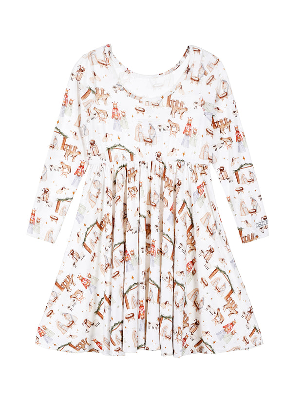 The First Noel Twirl Dress Bamboo